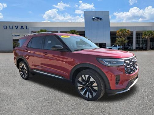 Rapid Red Metallic Tinted Clearcoat 2026 Ford Explorer Platinum