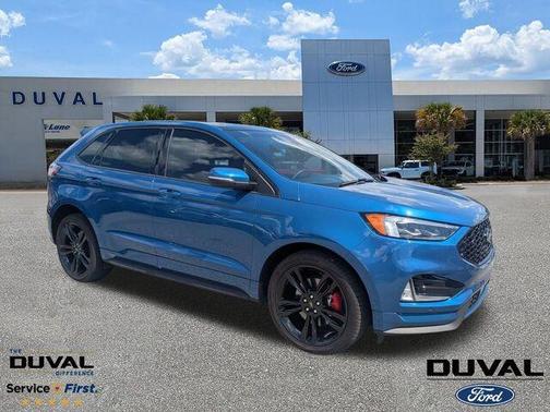 Blue Metallic 2019 Ford Edge ST