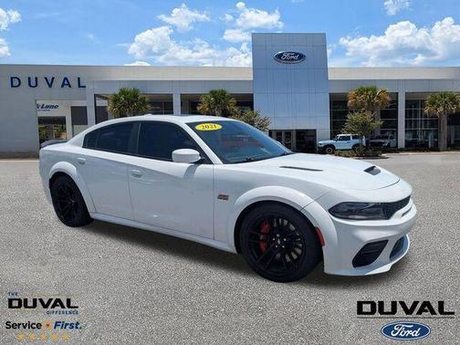 White Knuckle Clearcoat 2021 Dodge Charger Scat Pack