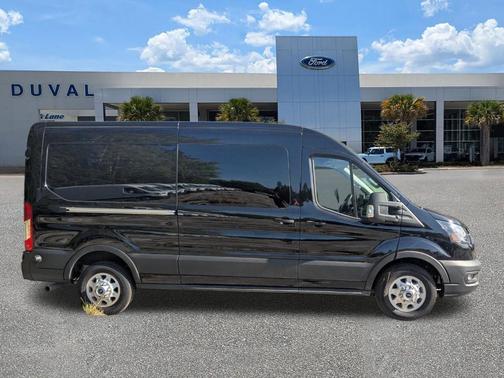 Agate Black Metallic 2025 Ford Transit-250 148 WB Medium Roof Cargo
