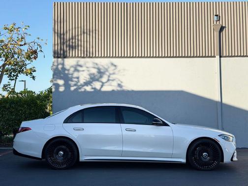 White 2023 Mercedes-Benz S-Class S 580 4MATIC