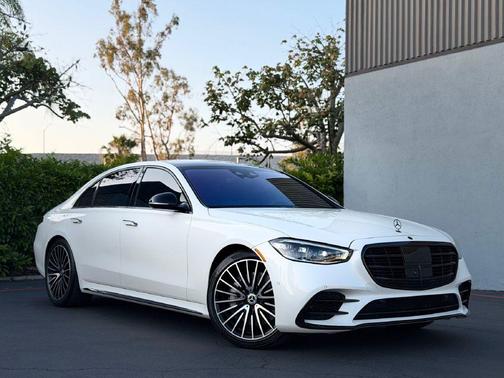 White 2023 Mercedes-Benz S-Class S 580 4MATIC