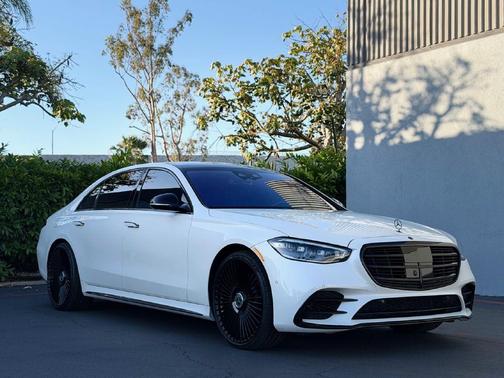 White 2023 Mercedes-Benz S-Class S 580 4MATIC
