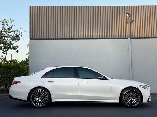White 2023 Mercedes-Benz S-Class S 580 4MATIC
