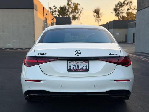 White 2023 Mercedes-Benz S-Class S 580 4MATIC
