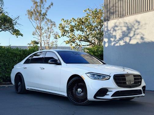 White 2023 Mercedes-Benz S-Class S 580 4MATIC