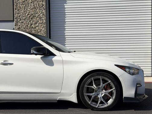Pure White 2021 INFINITI Q50 3.0t SENSORY