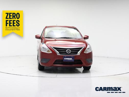 Red 2017 Nissan Versa SV