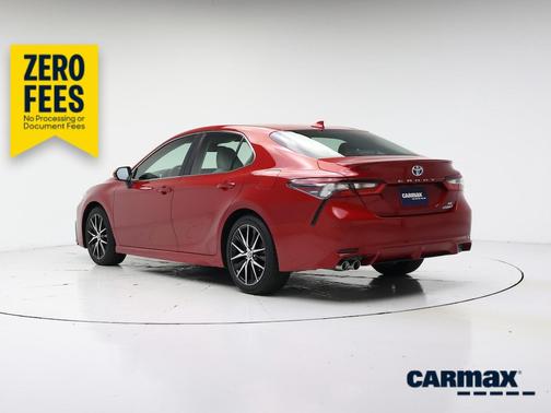 Red 2023 Toyota Camry Hybrid SE