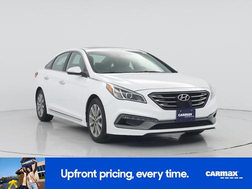 White 2017 Hyundai SONATA Limited