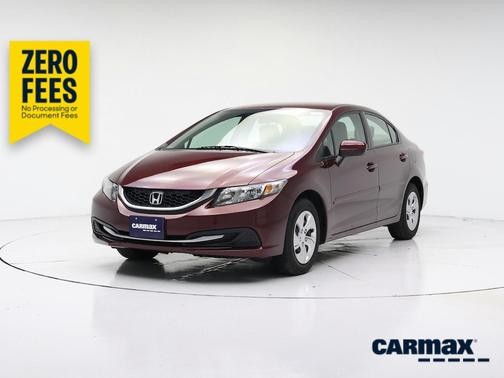 Red 2014 Honda Civic LX