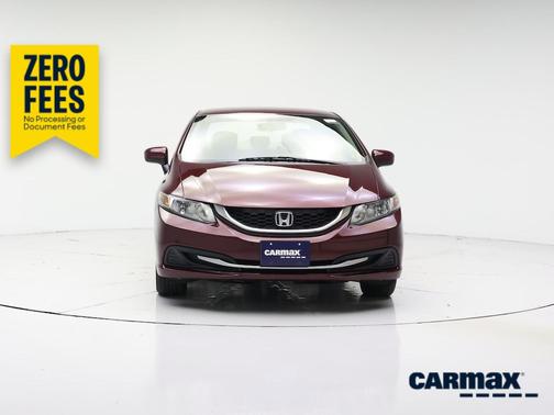 Red 2014 Honda Civic LX