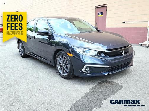 Blue 2021 Honda Civic EX-L