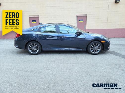 Blue 2021 Honda Civic EX-L
