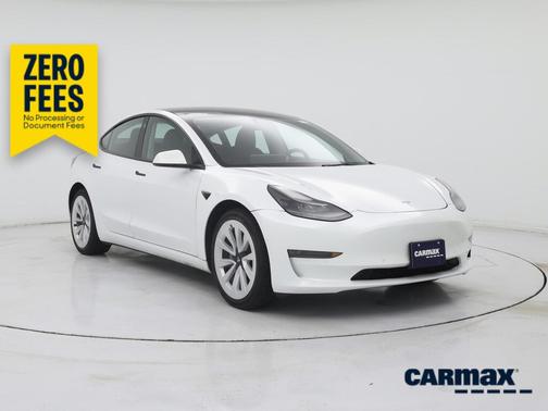 White 2022 Tesla Model 3
