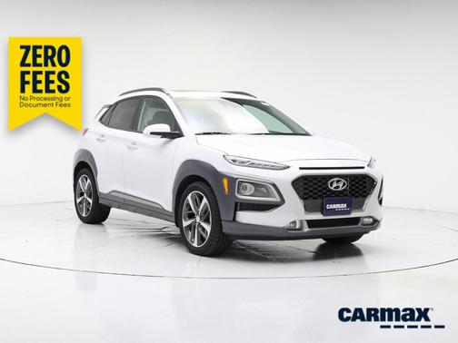 White 2020 Hyundai KONA Limited