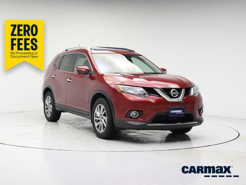 Red 2015 Nissan Rogue SL