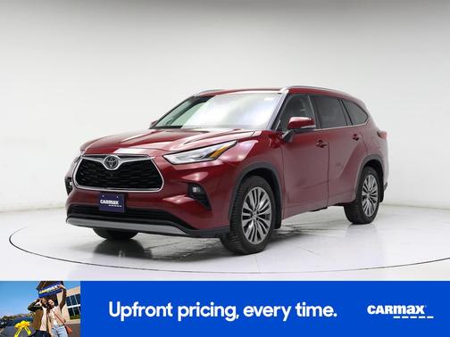 Red 2020 Toyota Highlander Platinum