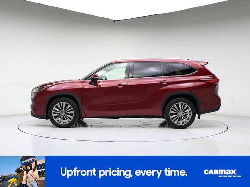 Red 2020 Toyota Highlander Platinum