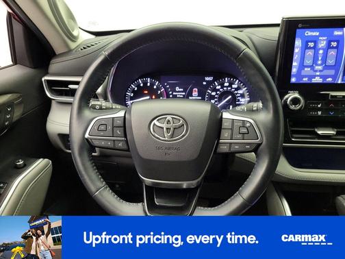 Red 2020 Toyota Highlander Platinum