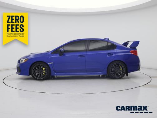 Blue 2018 Subaru WRX STI