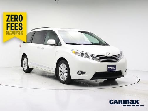 White 2017 Toyota Sienna XLE Premium