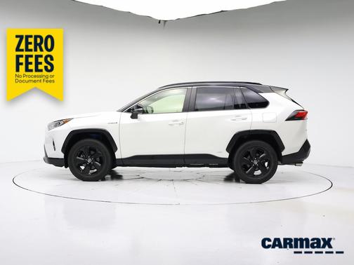 White 2019 Toyota RAV4 Hybrid XSE