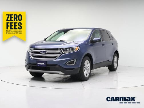 Blue 2018 Ford Edge SEL