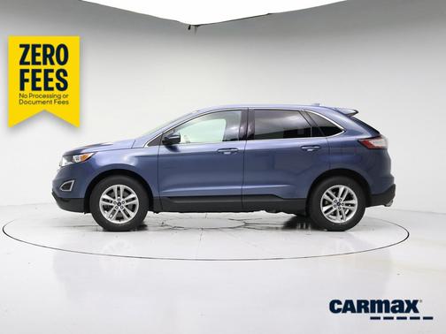 Blue 2018 Ford Edge SEL