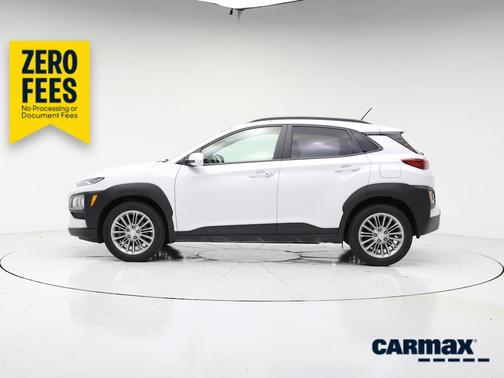 White 2021 Hyundai KONA SEL