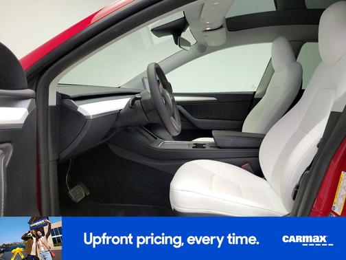 Red 2023 Tesla Model Y Long Range