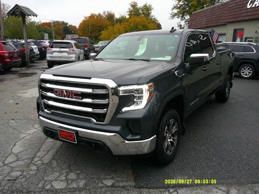 Pacific Blue Metallic 2021 GMC Sierra 1500 SLE