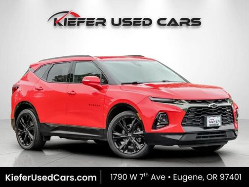 Red 2021 Chevrolet Blazer RS