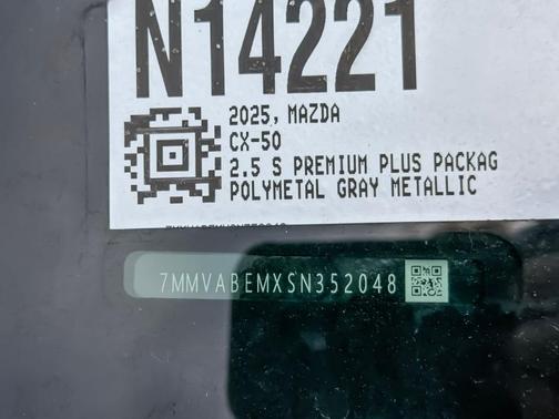 Polymetal Gray Metallic 2025 Mazda CX-50 2.5 S Premium Plus Package