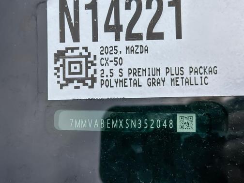 Polymetal Gray Metallic 2025 Mazda CX-50 2.5 S Premium Plus Package