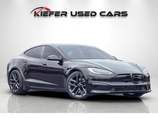 Black 2021 Tesla Model S Plaid