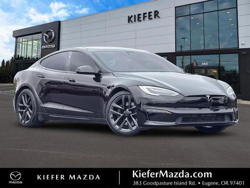 Black 2021 Tesla Model S Plaid