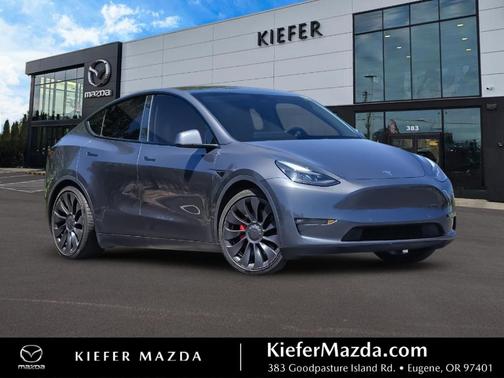 Gray 2022 Tesla Model Y Performance