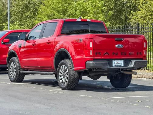 Red Metallic 2021 Ford Ranger Lariat