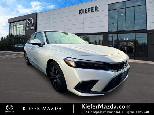 Platinum White Pearl 2024 Honda Civic EX-L