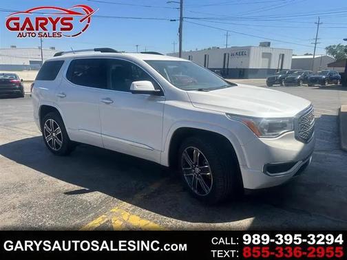 White Frost Tricoat 2017 GMC Acadia Denali