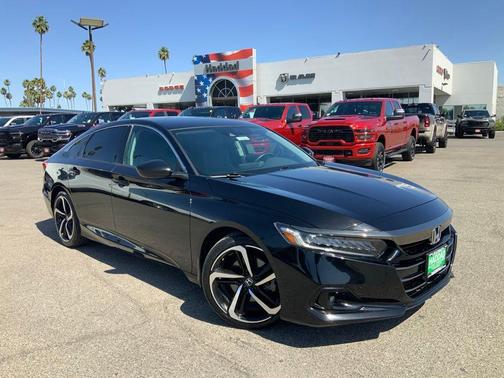 Crystal Black Pearl 2022 Honda Accord Sport SE