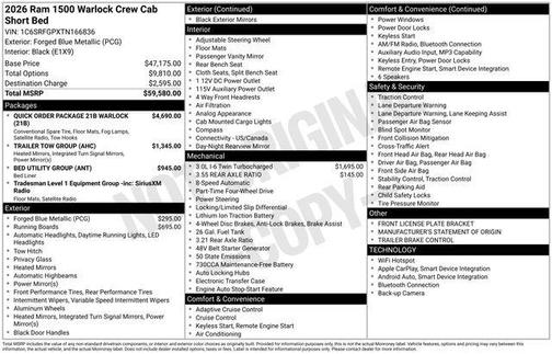2026 RAM 1500 Tradesman
