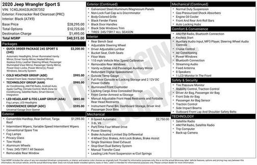 2020 Jeep Wrangler Sport