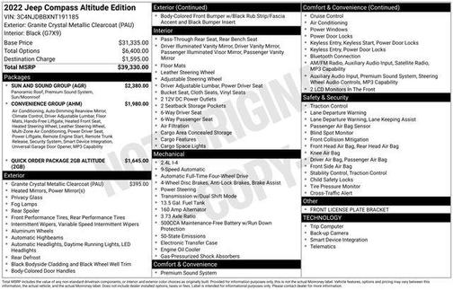 2022 Jeep Compass Altitude