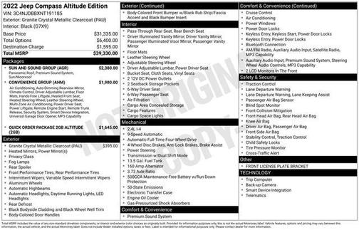 2022 Jeep Compass Altitude