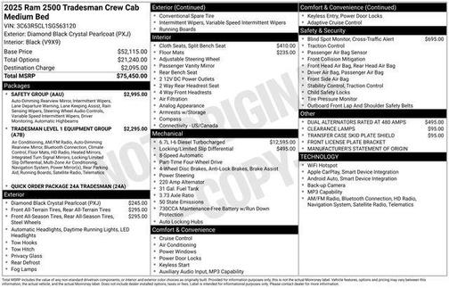 2025 RAM 2500 Tradesman