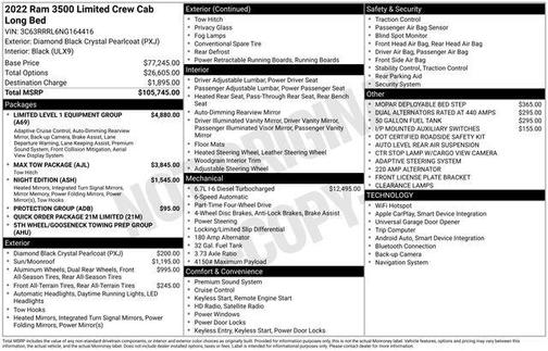 2022 RAM 3500 Limited