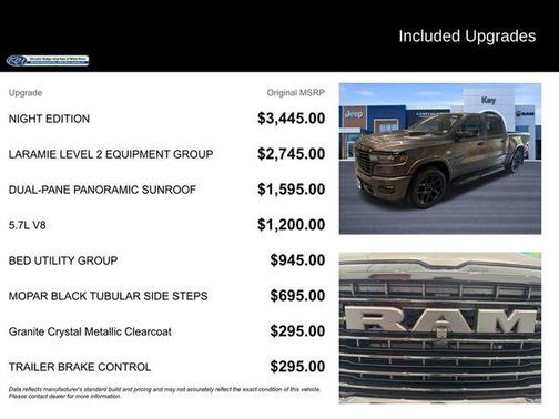 Granite Crystal Clearcoat Metallic 2026 RAM 1500 Laramie
