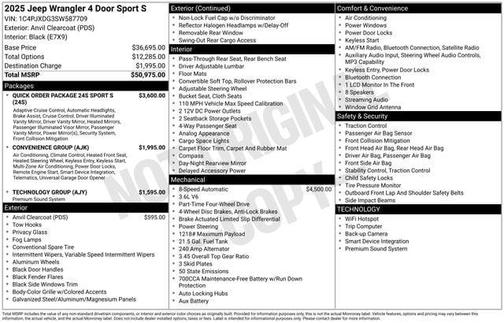 2025 Jeep Wrangler Sport